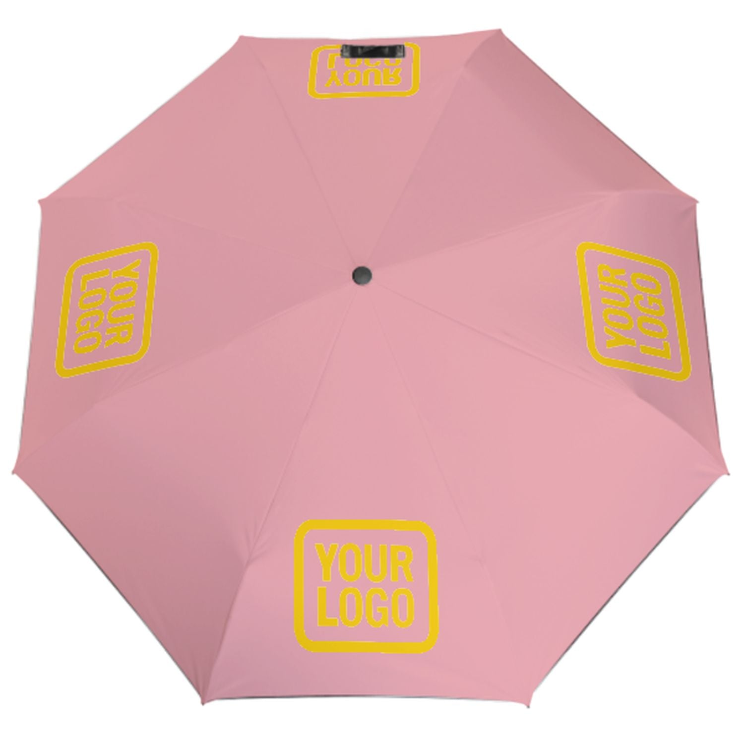 Maßgeschneidertes Rosa Gold Automatik-Regenschirm