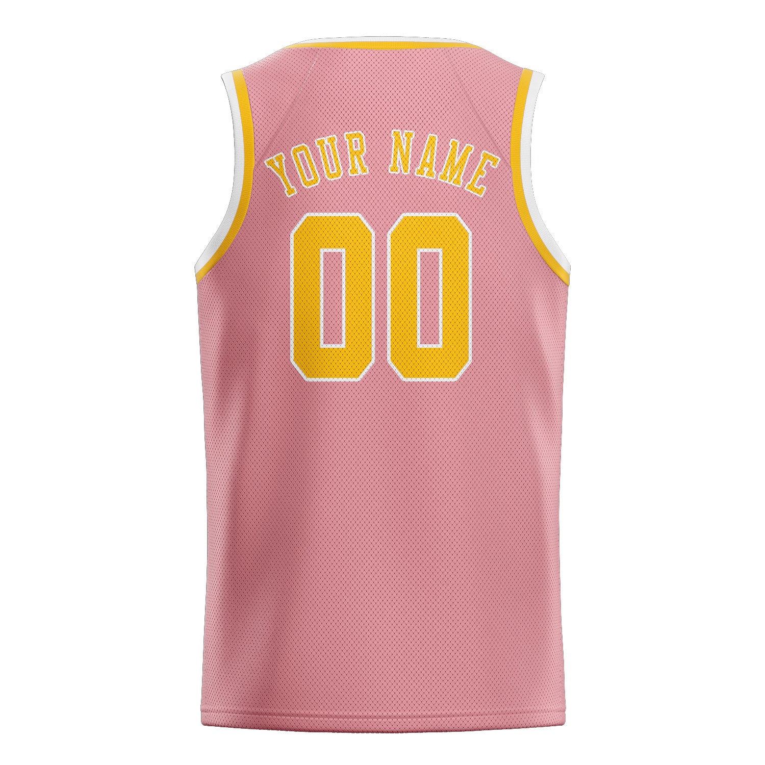 Benutzerdefiniertes Professionelles Rosa Gold Basketballtrikot