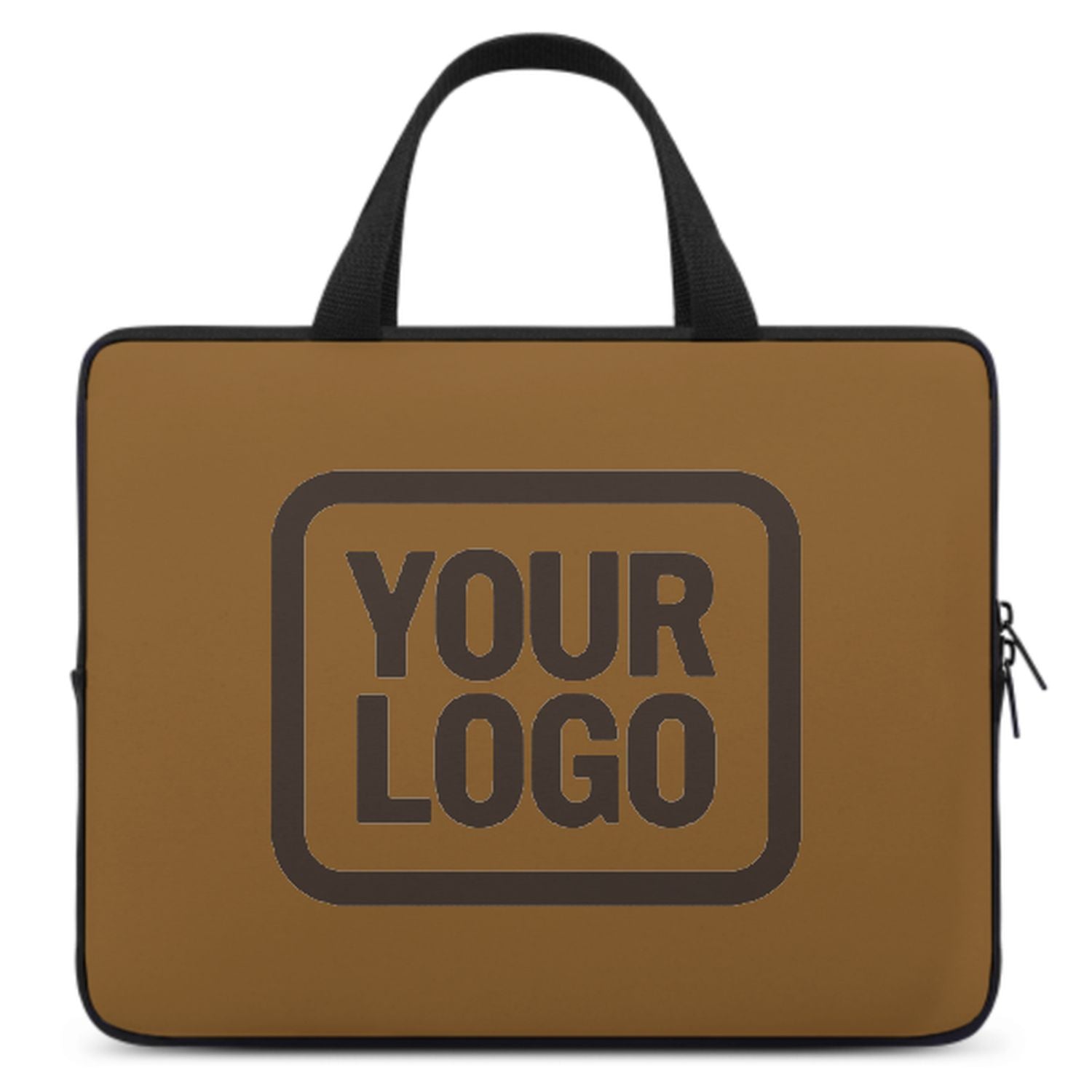 Maßgeschneidertes Khaki Brown Laptop Tasche