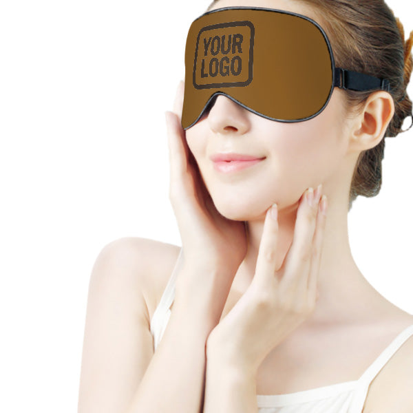 Maßgeschneidertes Khaki Braun Schlafmaske