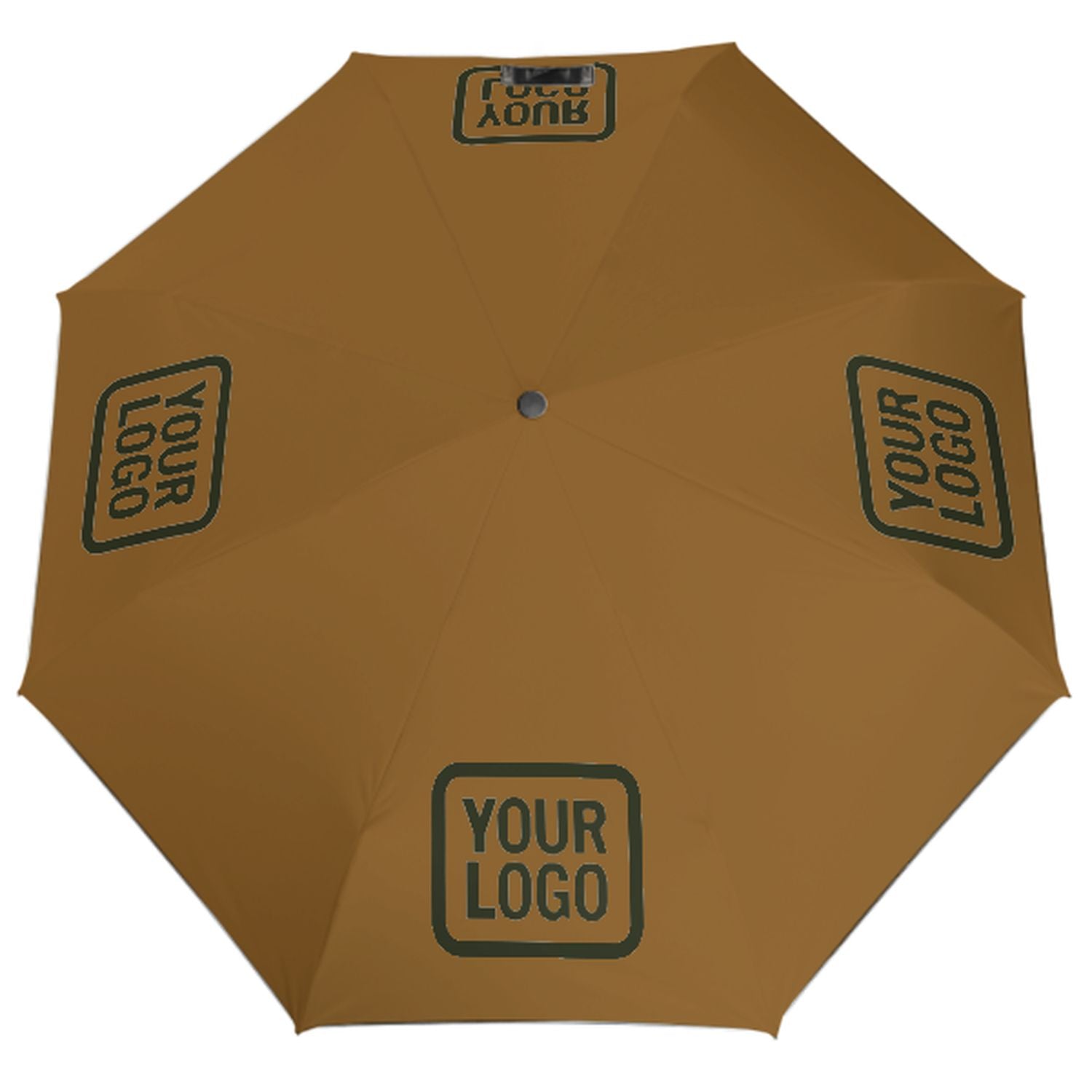 Maßgeschneidertes Khaki Dunkles Oliv Automatik-Regenschirm