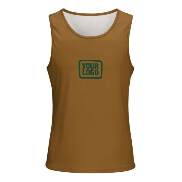 Maßgeschneidertes Khaki Moosgrün Herren Tanktop