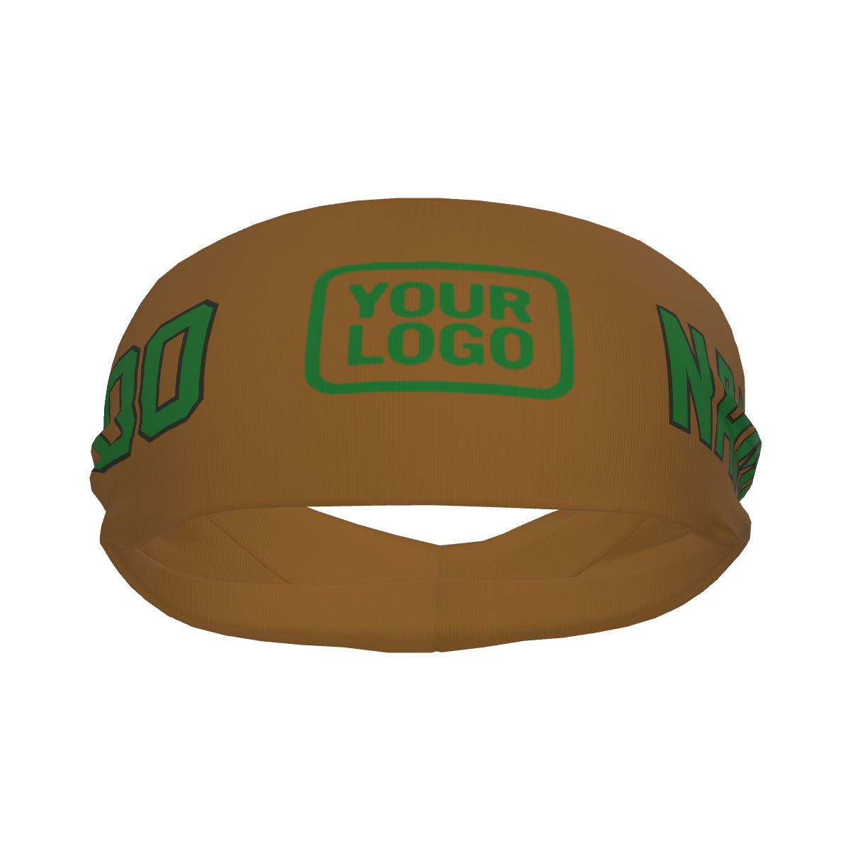 Fascia sportiva personalizzata color verde smeraldo kaki