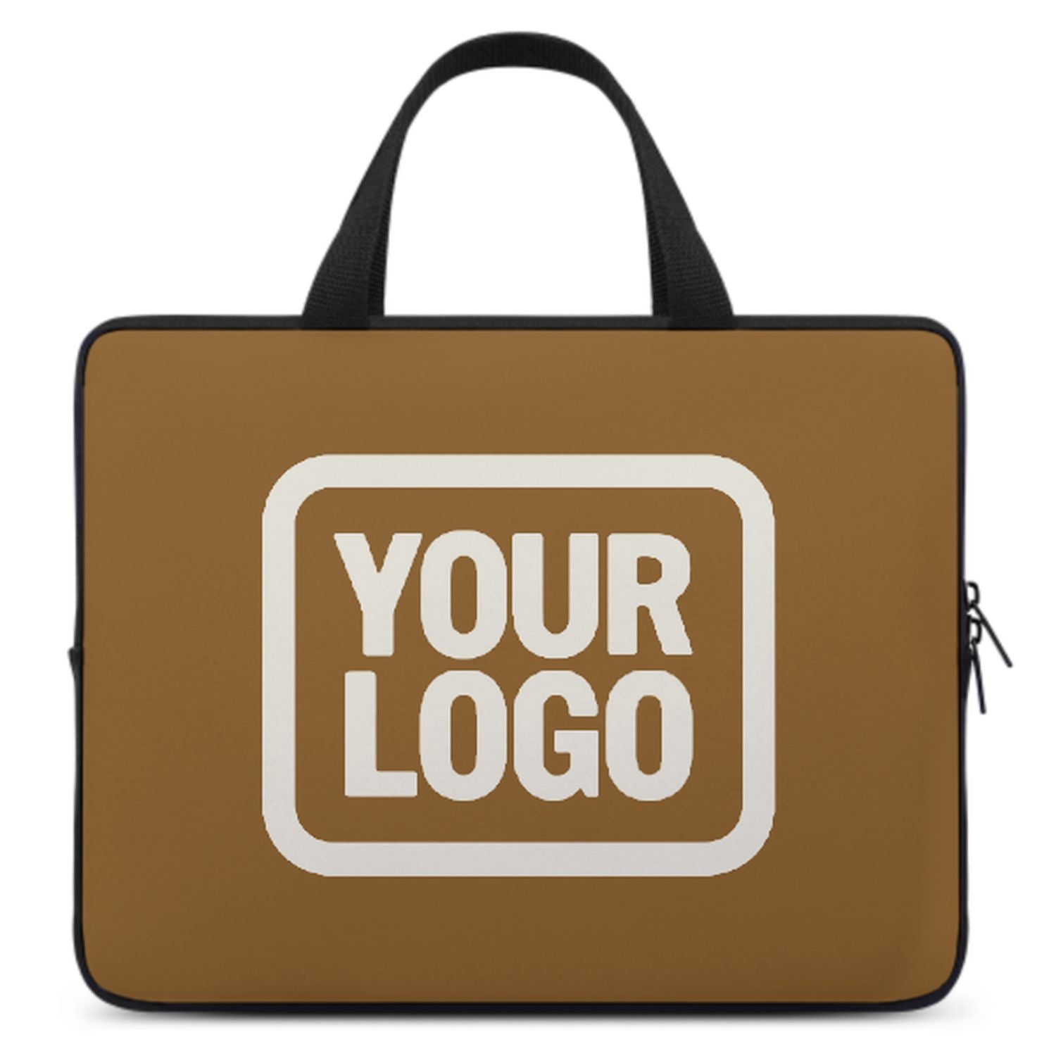 Maßgeschneidertes Khaki Cream Laptop Tasche