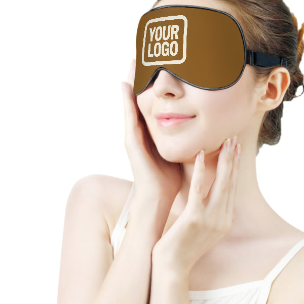 Maßgeschneidertes Khaki Beige Schlafmaske
