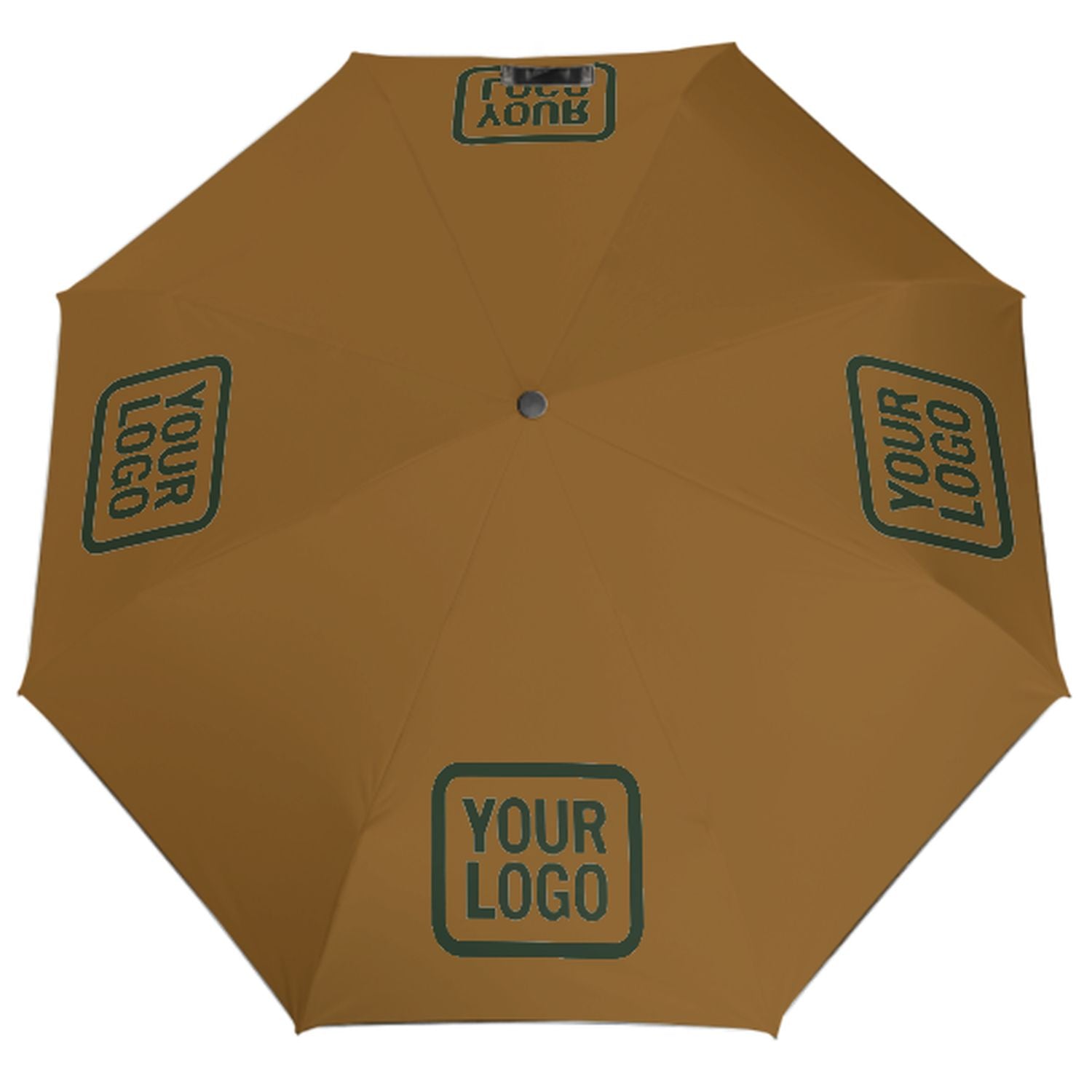 Maßgeschneidertes Khaki Tannengrün Automatik-Regenschirm