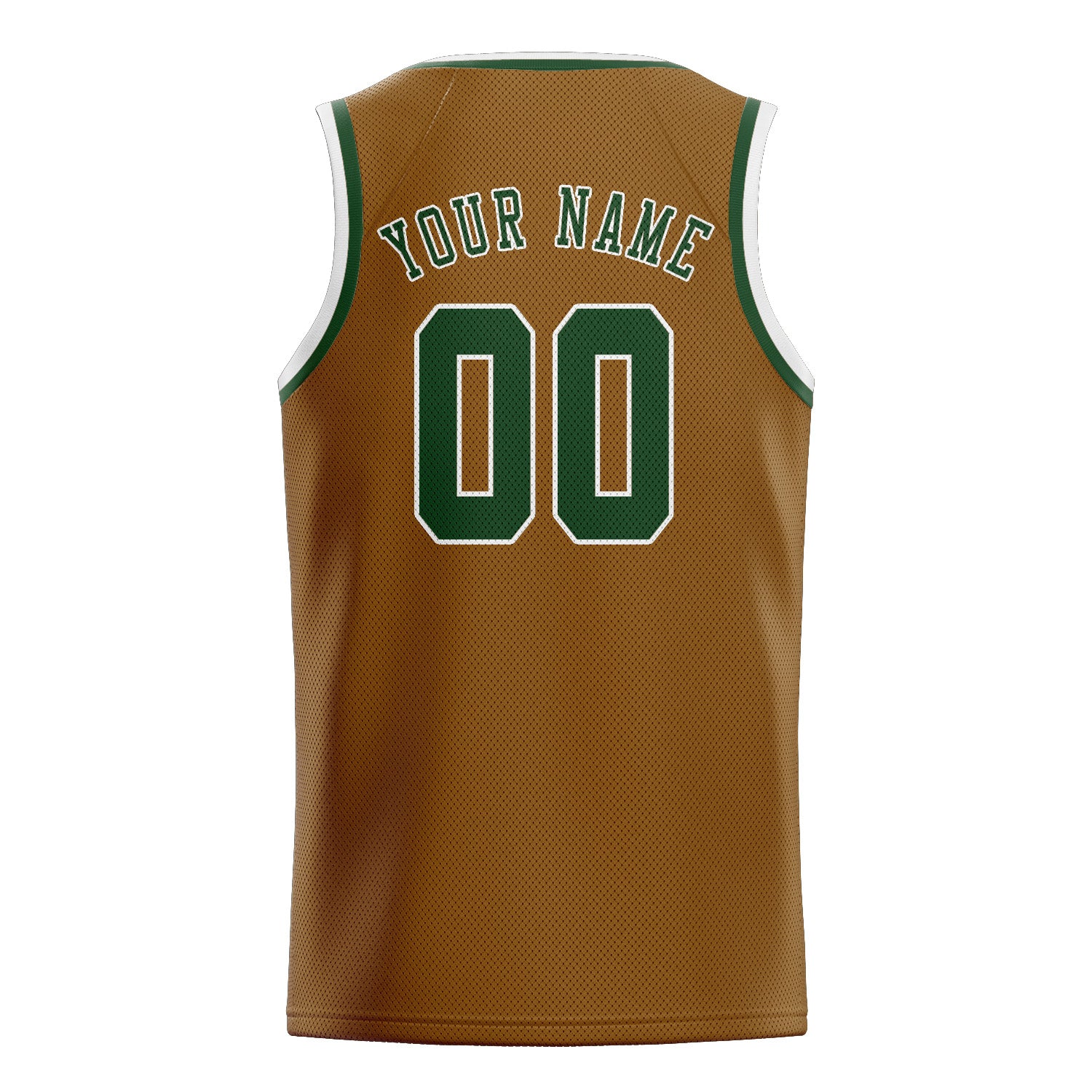 Benutzerdefiniertes Professionelles Khaki Tannengrün Basketballtrikot