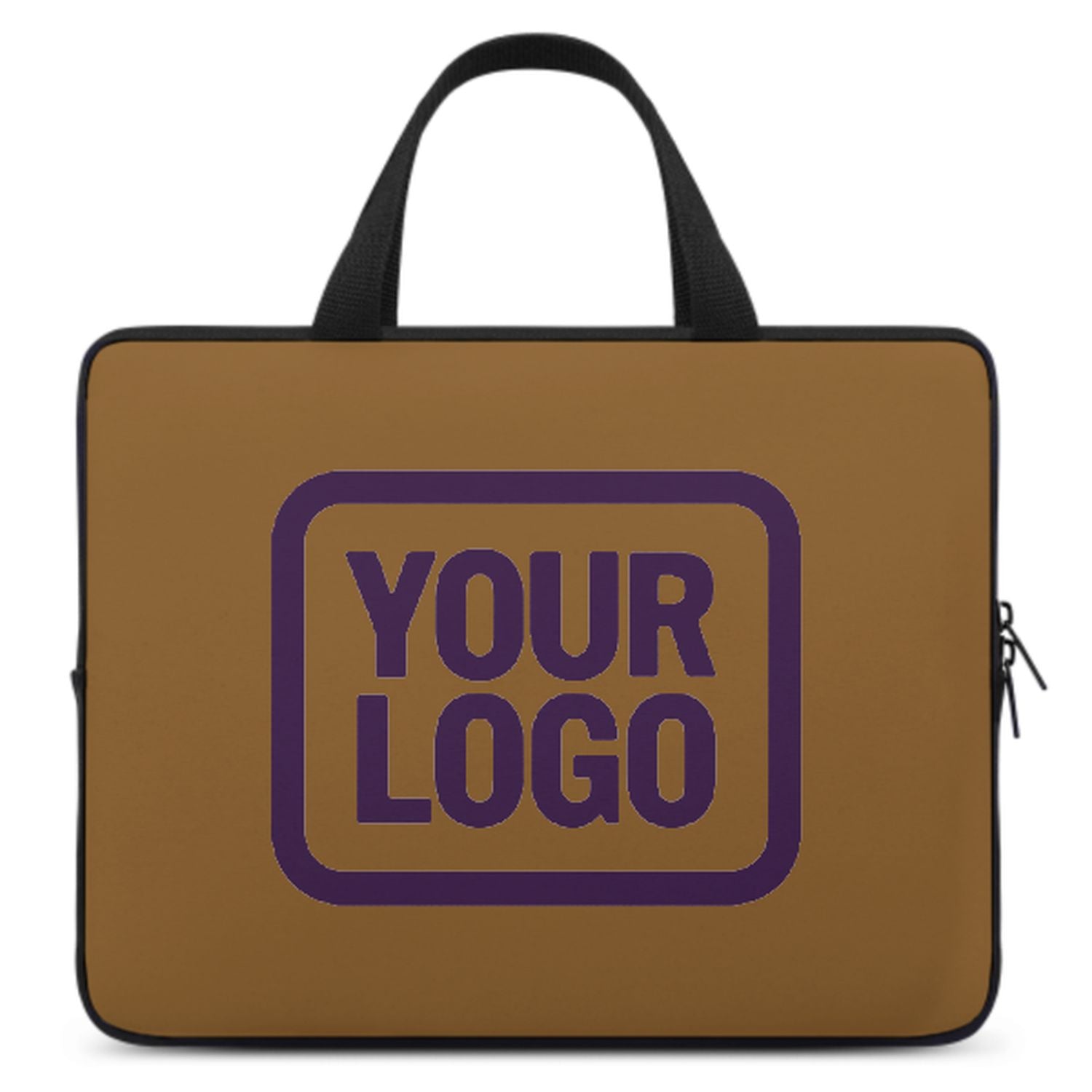 Maßgeschneidertes Khaki Purple Laptop Tasche