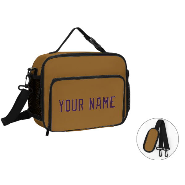 Maßgeschneidertes Khaki Purple Lunch-Tasche