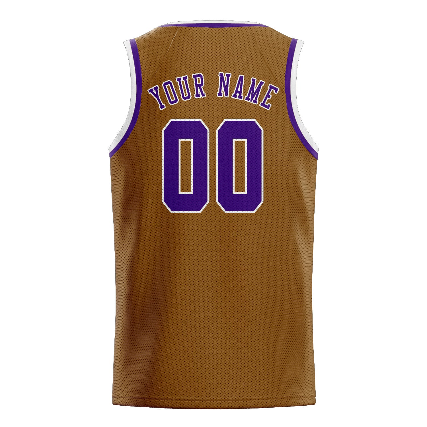 Benutzerdefiniertes Professionelles Khaki Lila Basketballtrikot