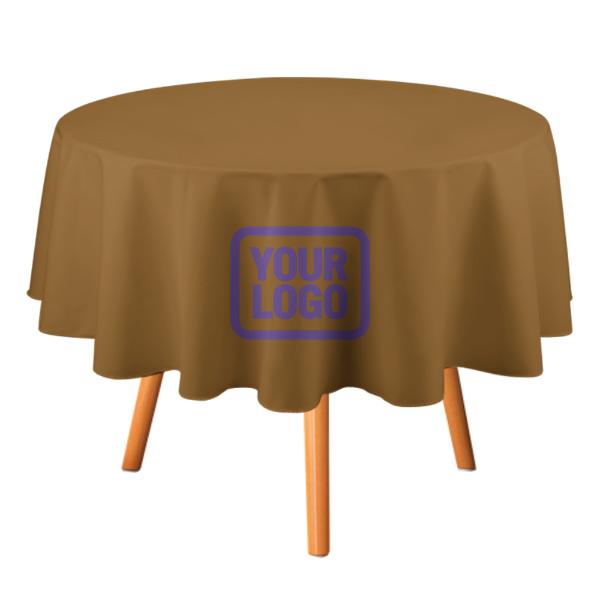 Maßgeschneidertes Khaki Lavendel Runde Tischdecke