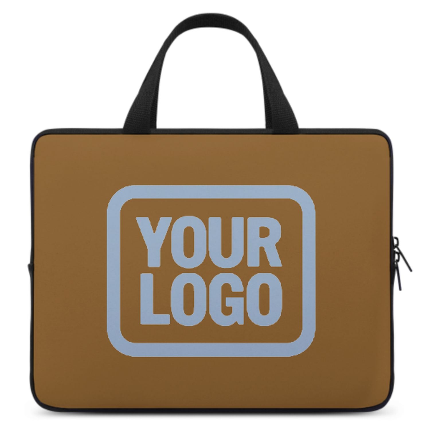 Maßgeschneidertes Khaki Light Blue Laptop Tasche