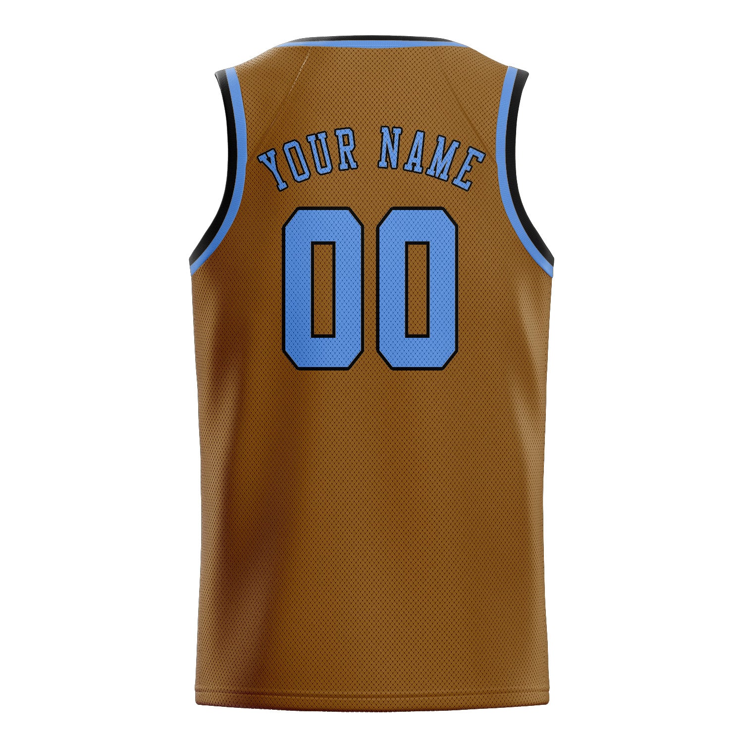 Benutzerdefiniertes Professionelles Khaki Hellblau Basketballtrikot