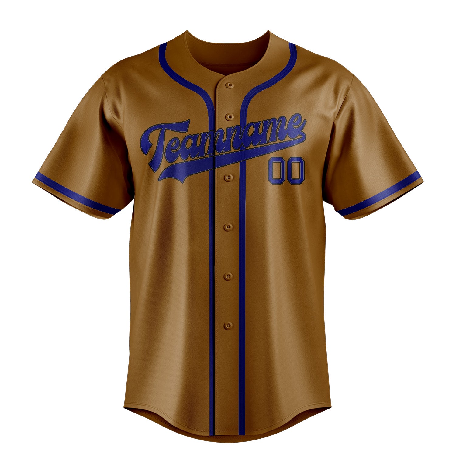 Benutzerdefiniertes Professionelles Khaki Himmelblau Baseballtrikot