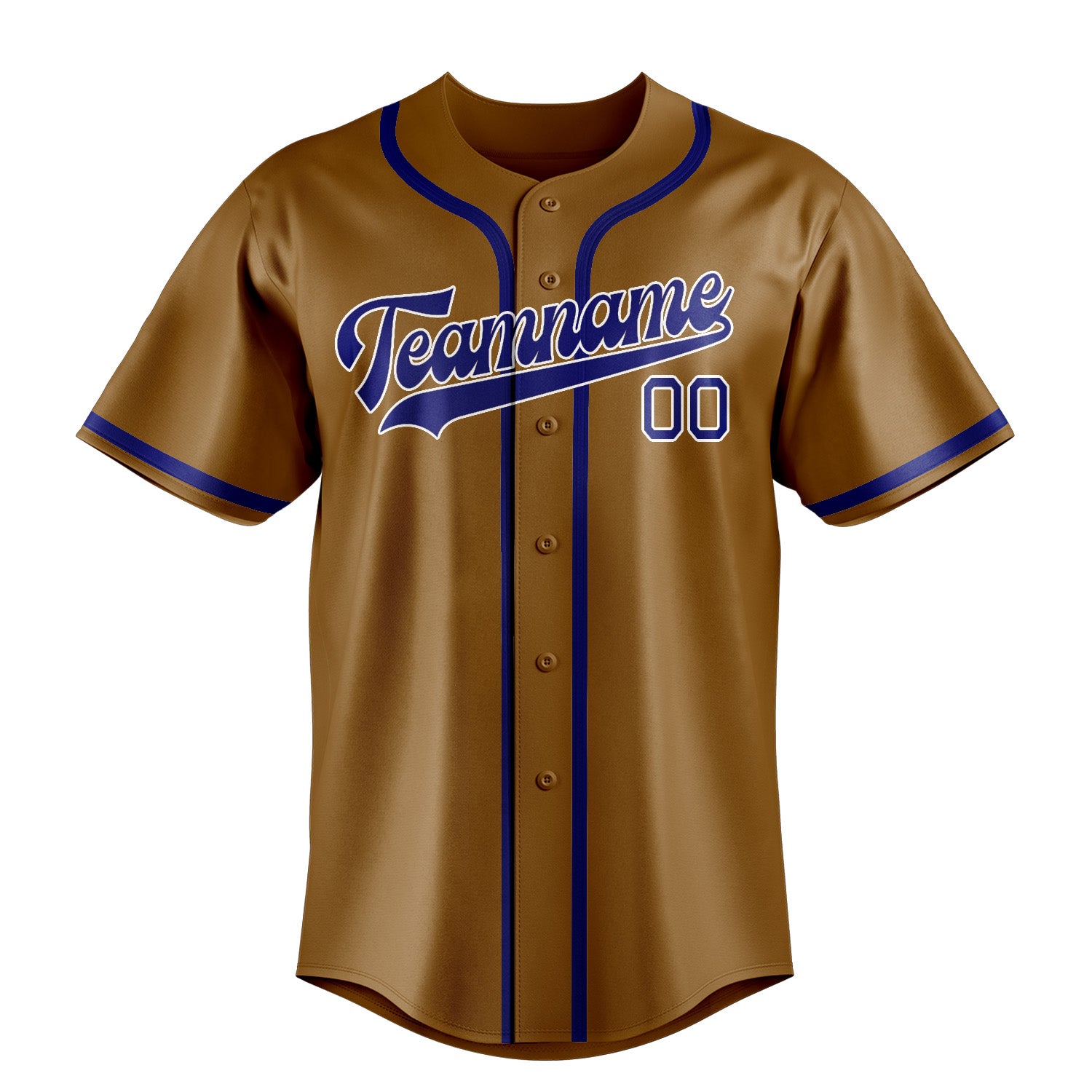 Benutzerdefiniertes Professionelles Khaki Himmelblau Baseballtrikot