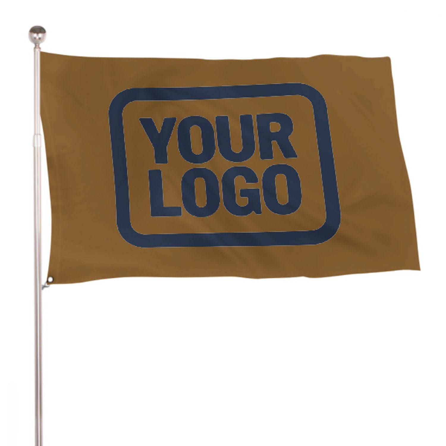 Maßgeschneidertes Khaki Marineblau Flagge
