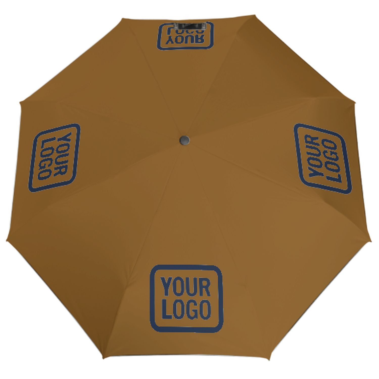Maßgeschneidertes Khaki Marineblau Automatik-Regenschirm