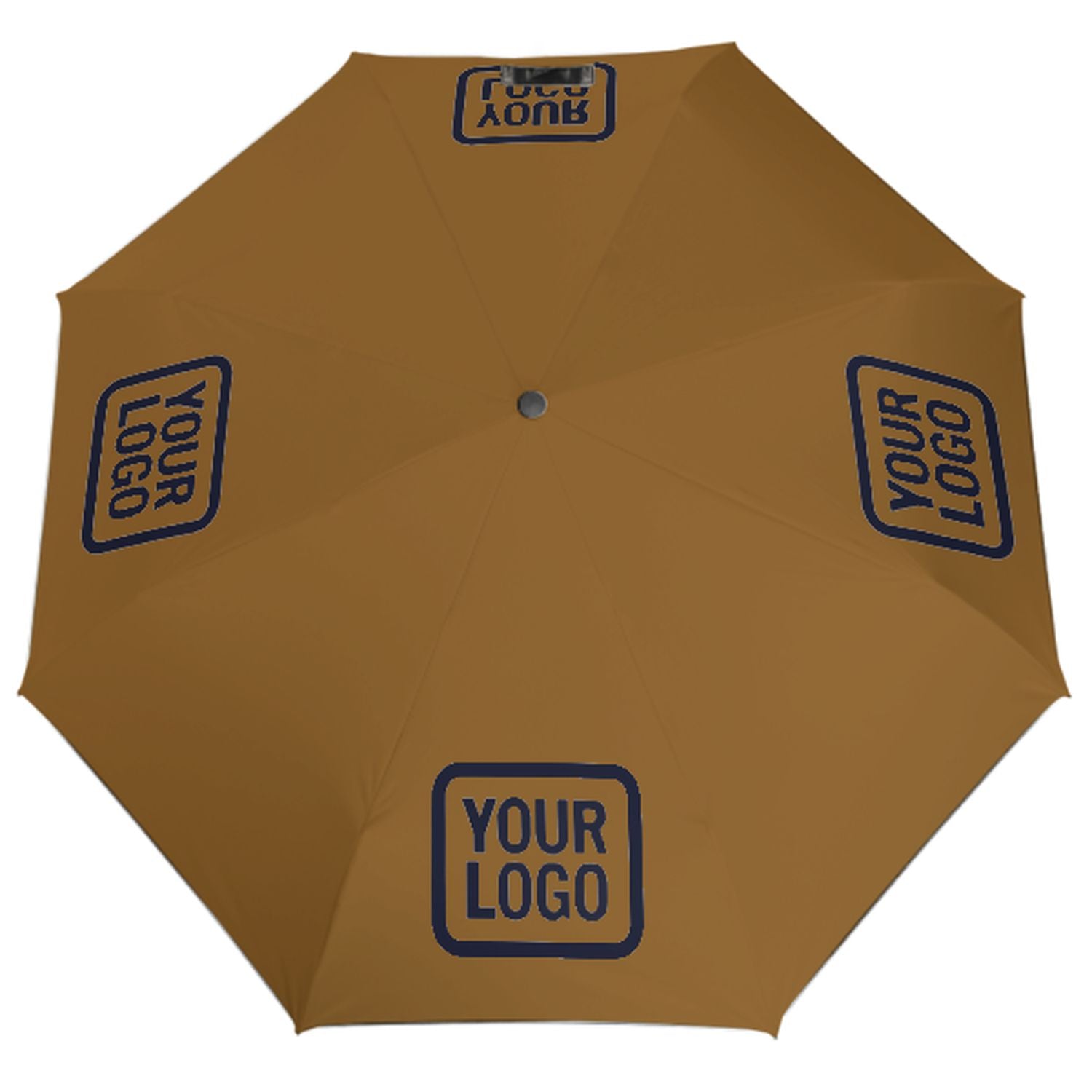 Maßgeschneidertes Khaki Stahlblau Automatik-Regenschirm