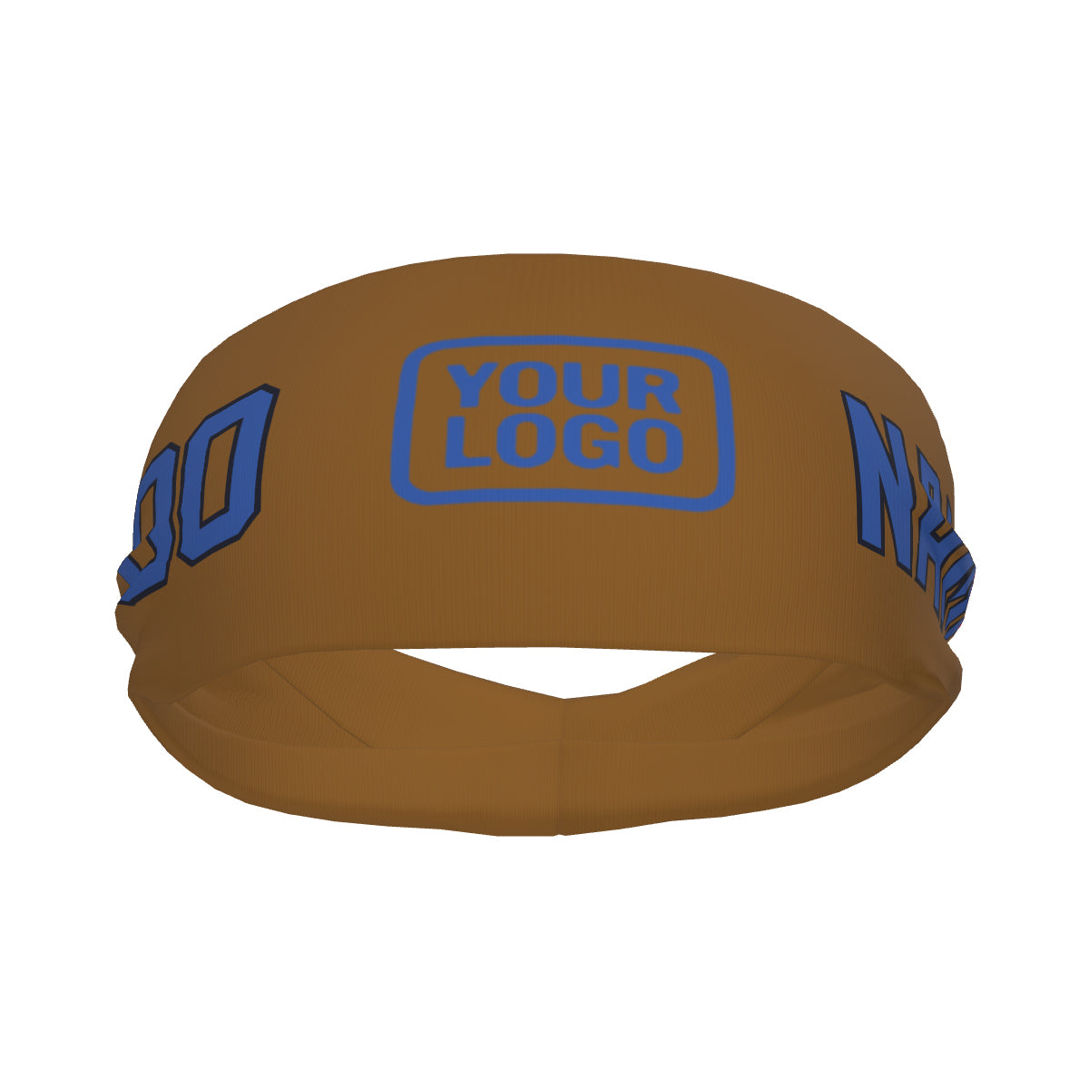 Fascia sportiva personalizzata color kaki e blu cielo