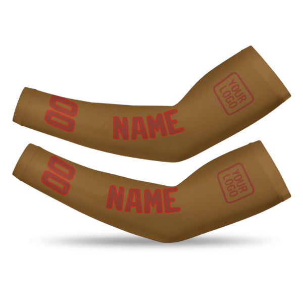 Maßgeschneidertes Khaki Korallenrot Armschutz
