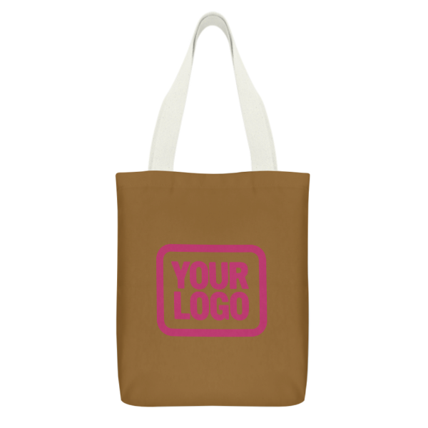 Maßgeschneidertes Khaki Rosa Canvas Tragetasche