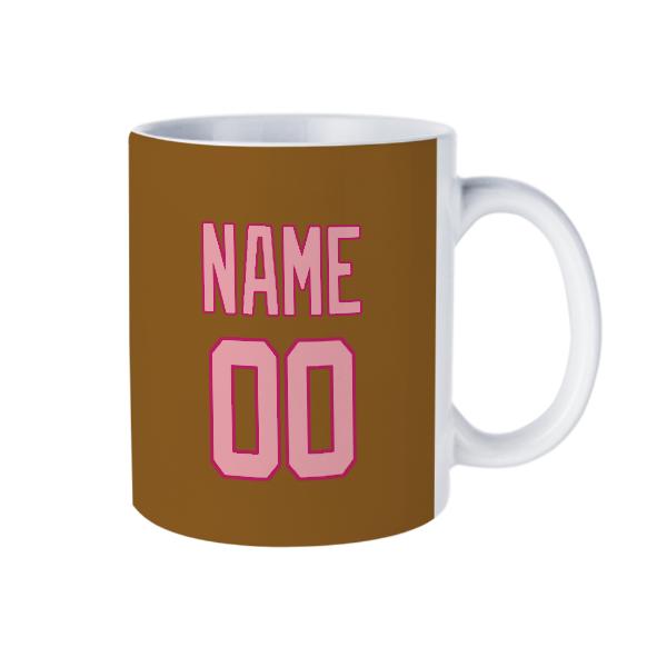 Maßgeschneidertes Khaki Rosa Becher