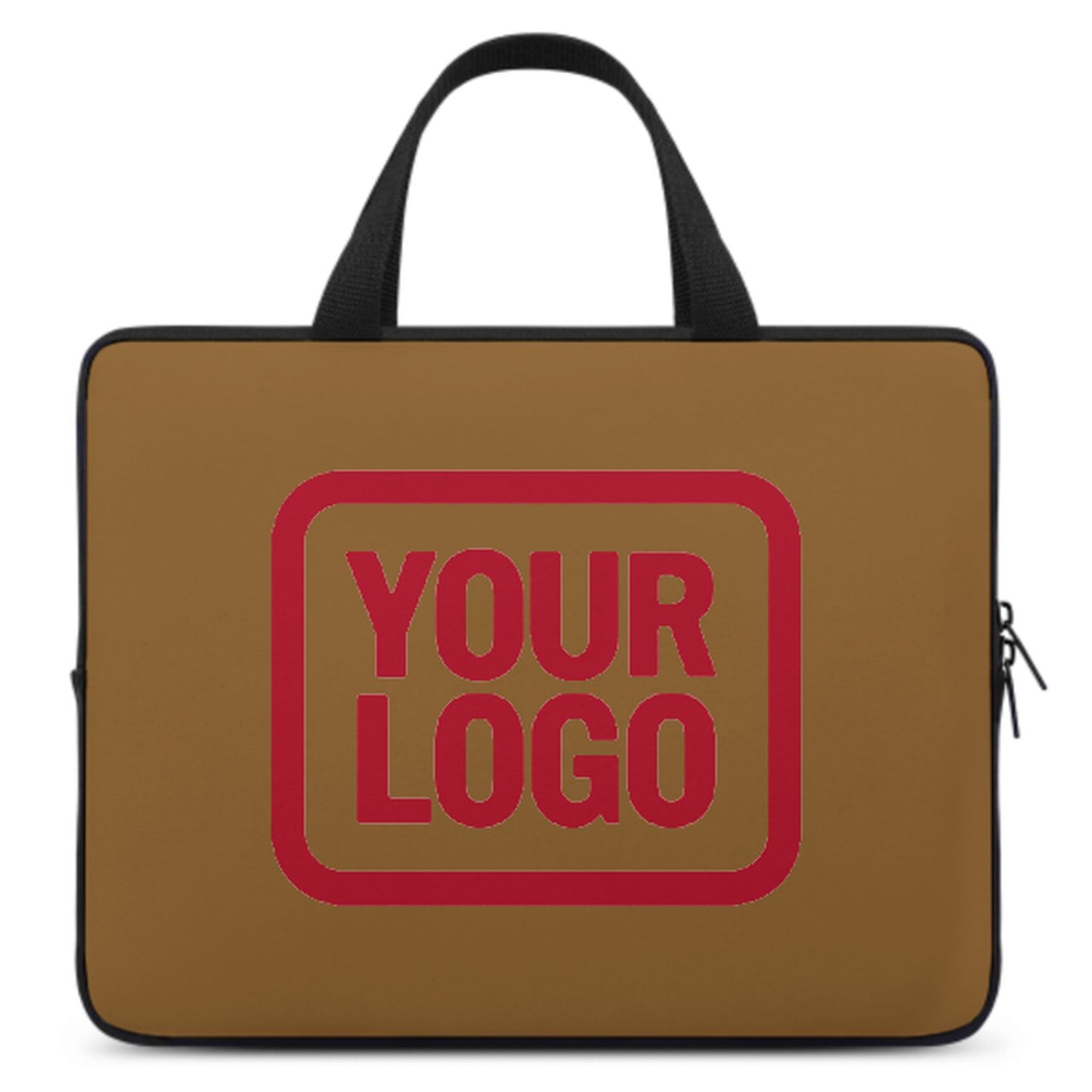Maßgeschneidertes Khaki Red Laptop Tasche