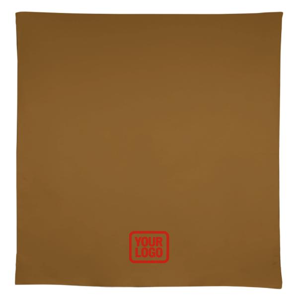 Tovaglia quadrata personalizzata color cachi corallo rosso
