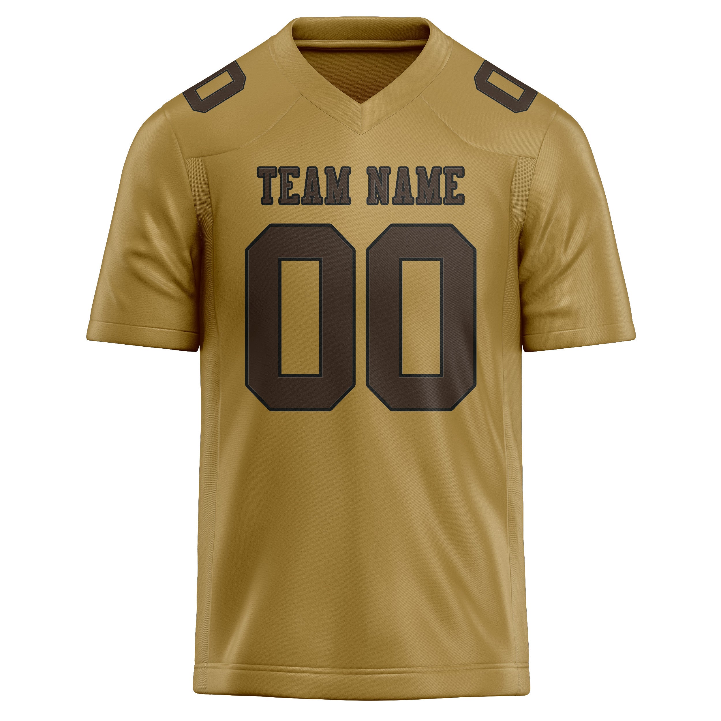 Maßgeschneidertes Professionelles Khaki Braun Rugbytrikot