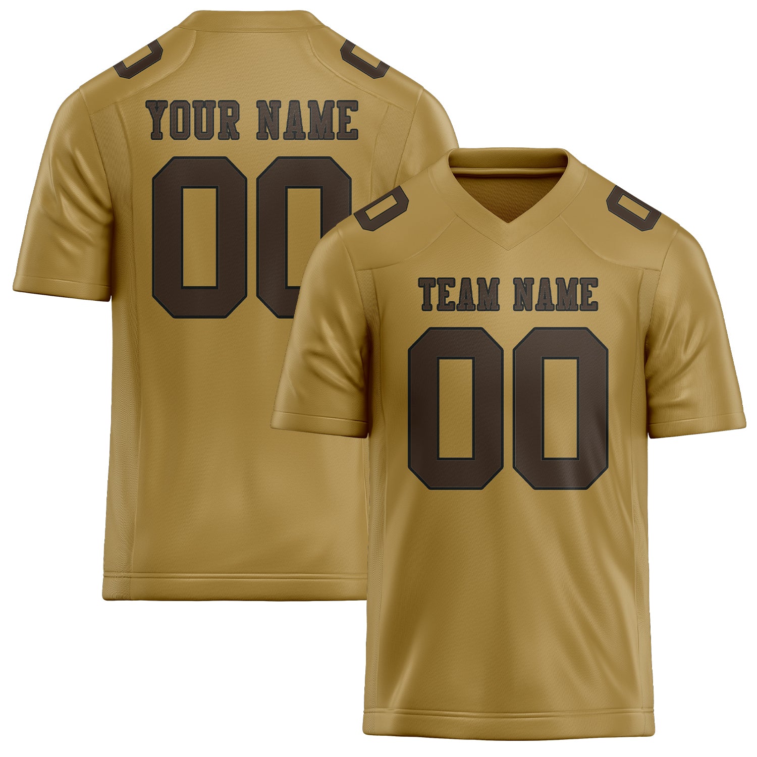 Maßgeschneidertes Professionelles Khaki Braun Rugbytrikot