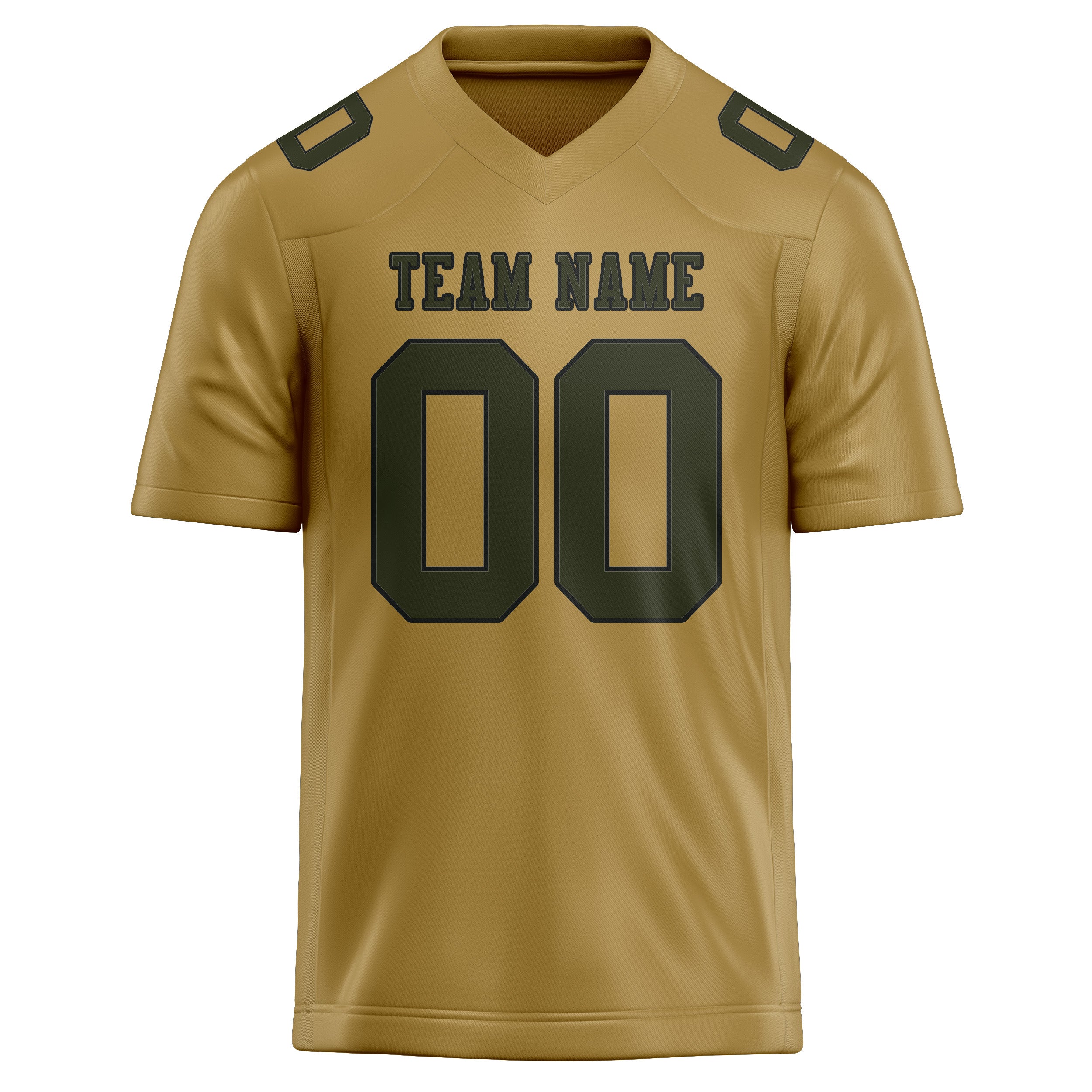 Maßgeschneidertes Professionelles Khaki Dunkles Oliv Rugbytrikot