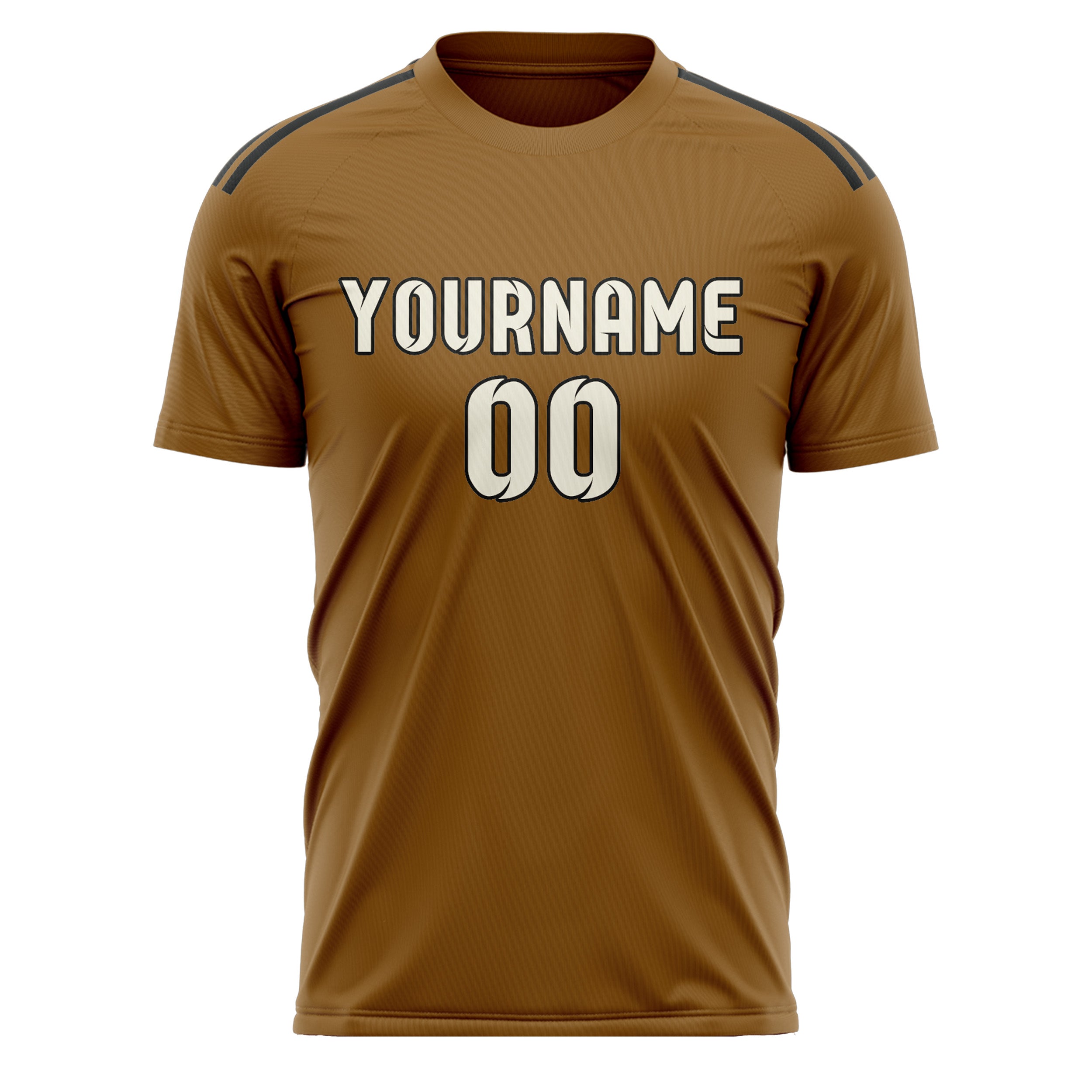 Benutzerdefiniertes Professionelles Khaki Beige Fußballtrikot