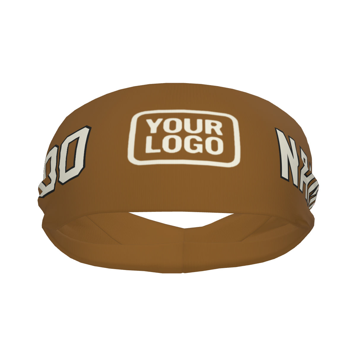 Fascia sportiva personalizzata color cachi e beige