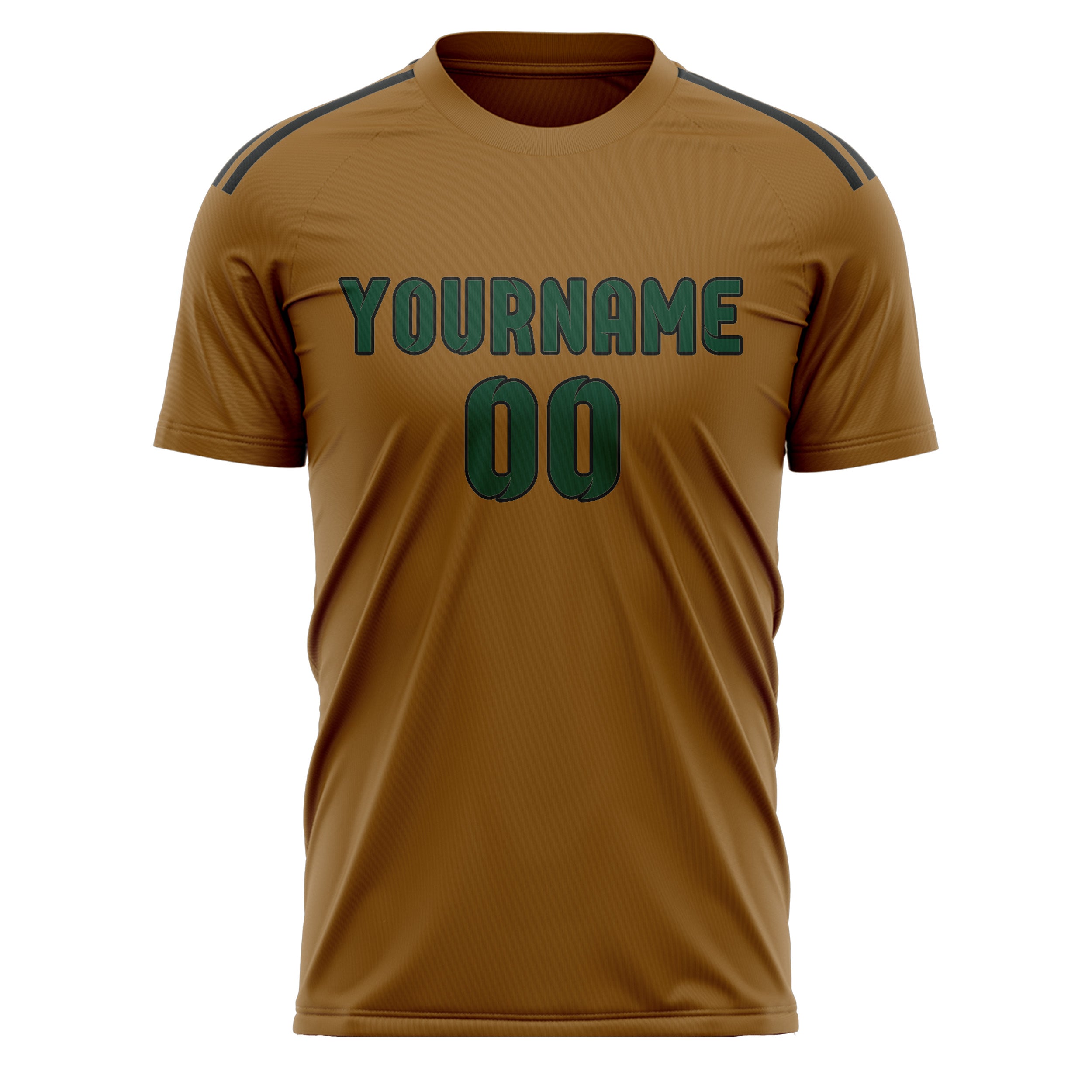 Benutzerdefiniertes Professionelles Khaki Moosgrün Fußballtrikot