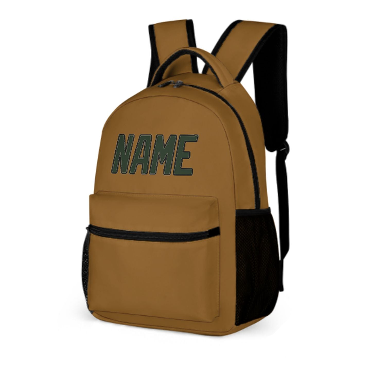 Maßgeschneidertes Khaki Tannengrün Kinderrucksack