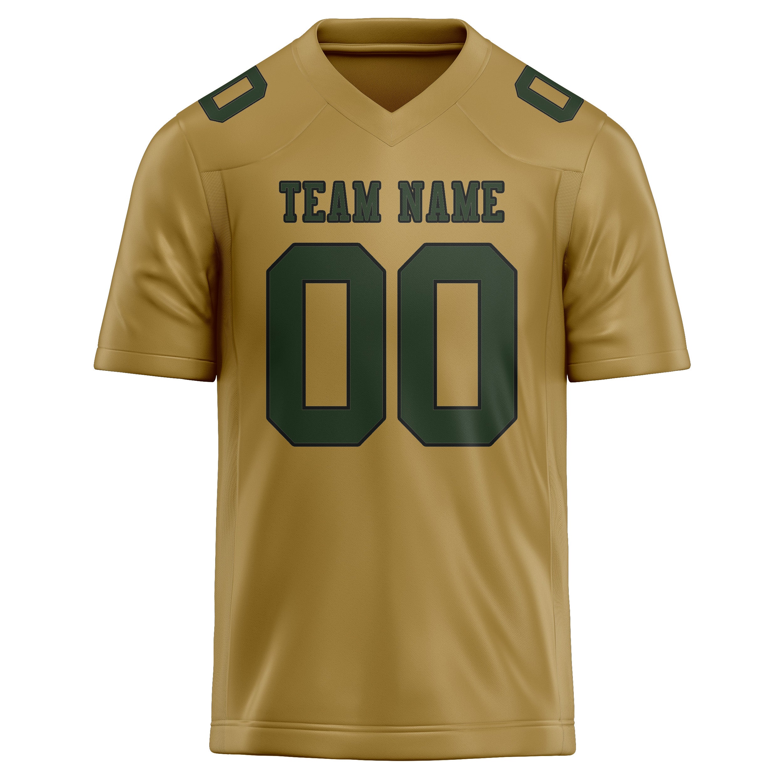 Maßgeschneidertes Professionelles Khaki Tannengrün Rugbytrikot