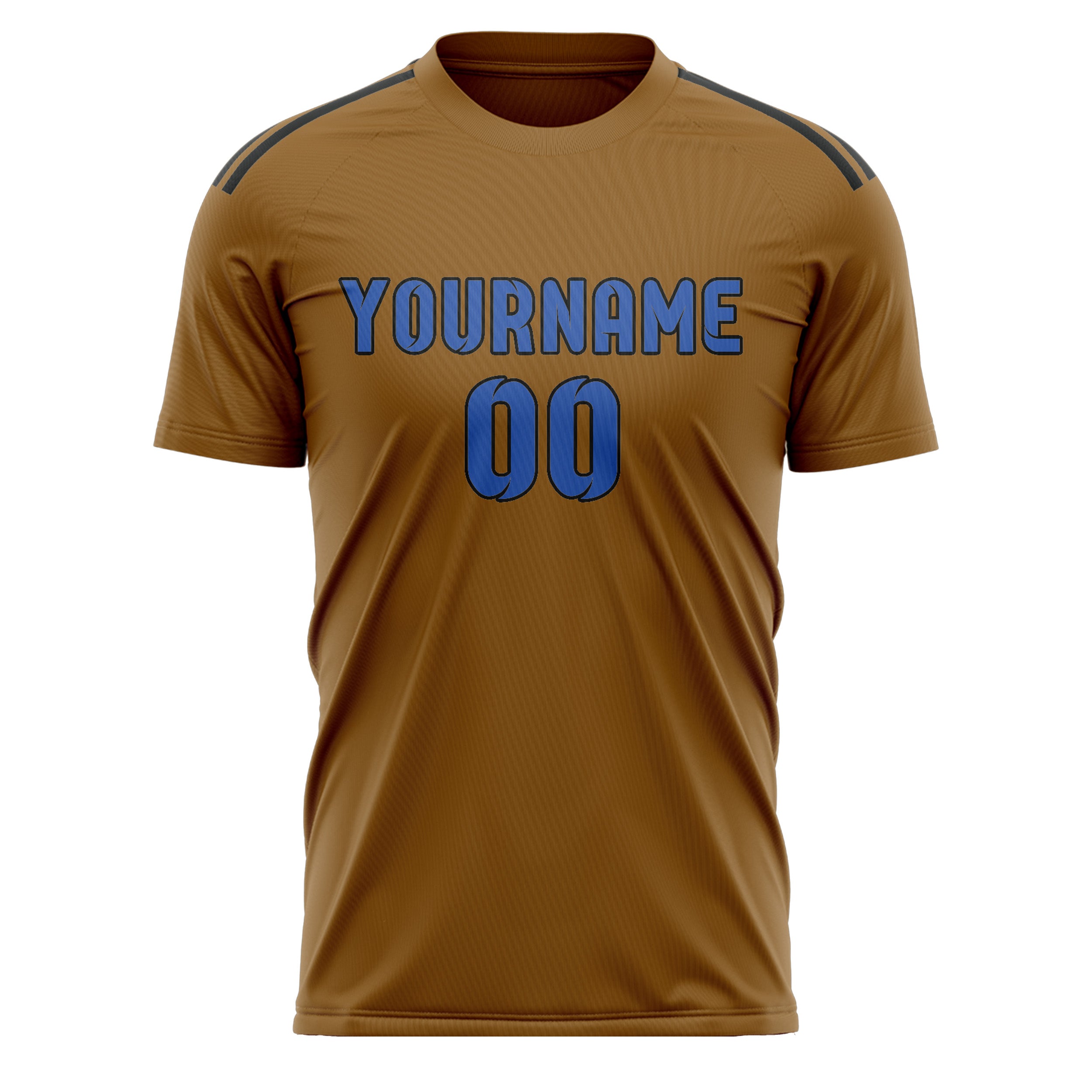 Benutzerdefiniertes Professionelles Khaki Himmelblau Fußballtrikot