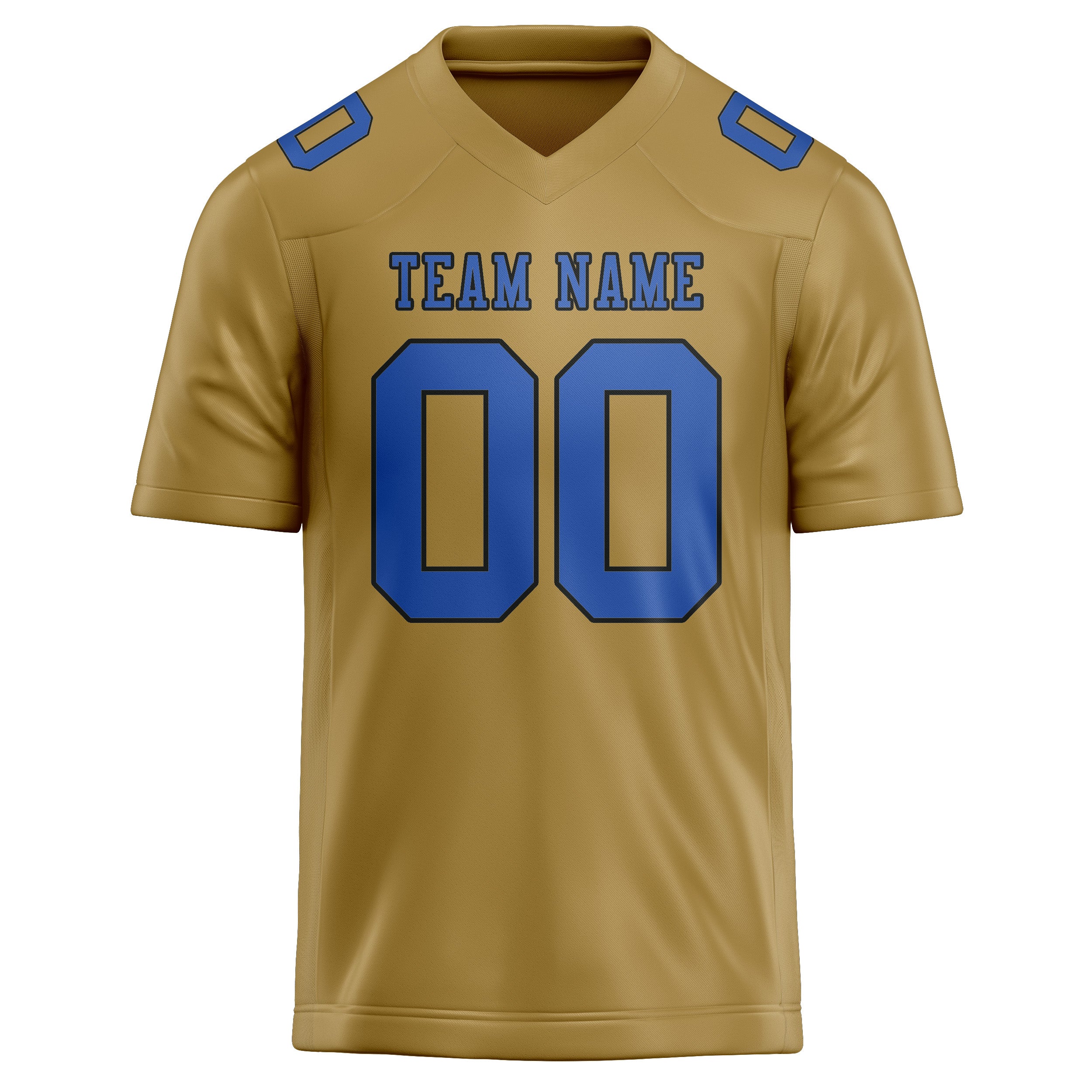 Maßgeschneidertes Professionelles Khaki Himmelblau Rugbytrikot