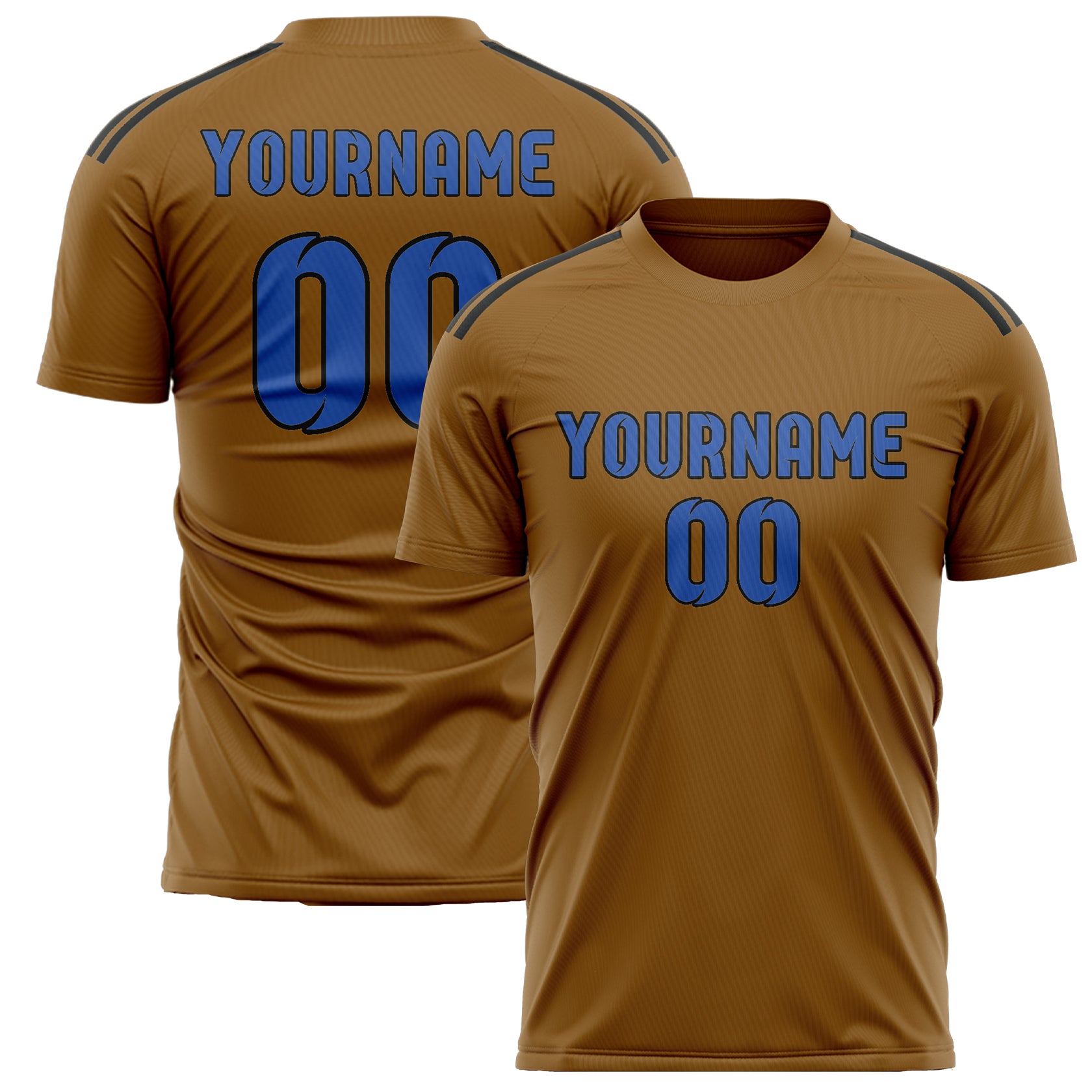 Benutzerdefiniertes Professionelles Khaki Himmelblau Fußballtrikot
