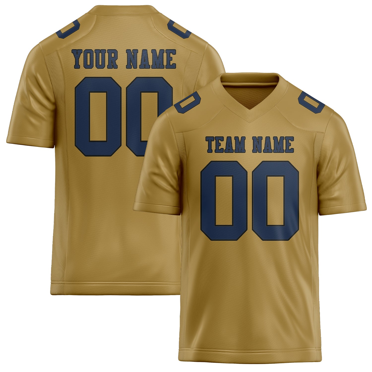 Maßgeschneidertes Professionelles Khaki Marineblau Rugbytrikot