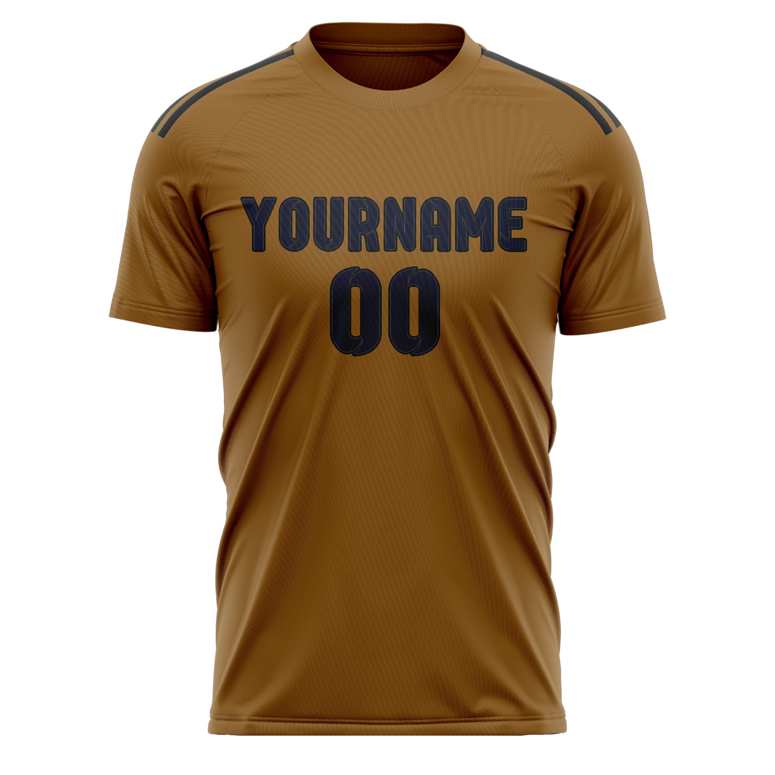 Benutzerdefiniertes Professionelles Khaki Stahlblau Fußballtrikot