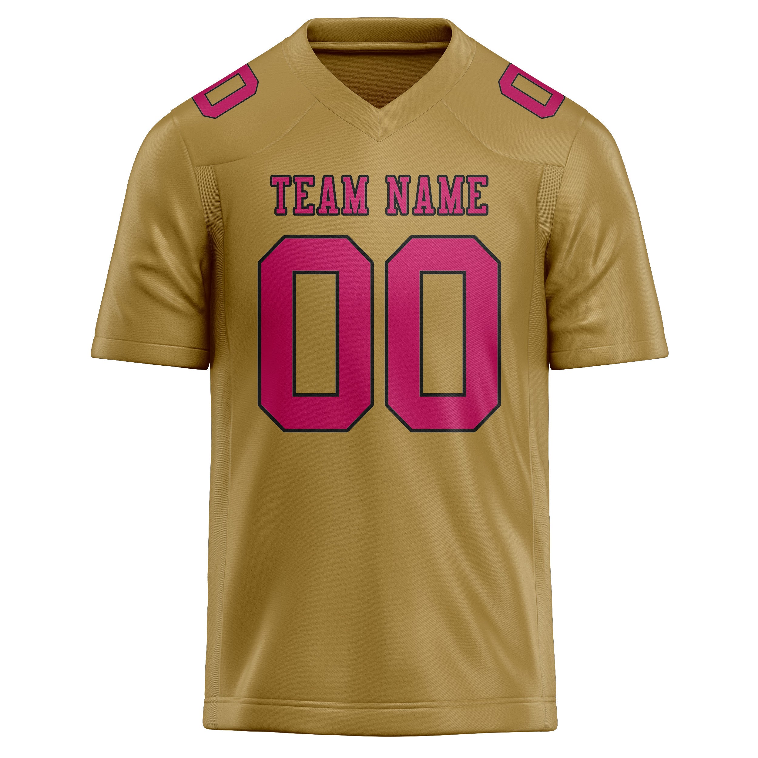 Maßgeschneidertes Professionelles Khaki Rosarot Rugbytrikot