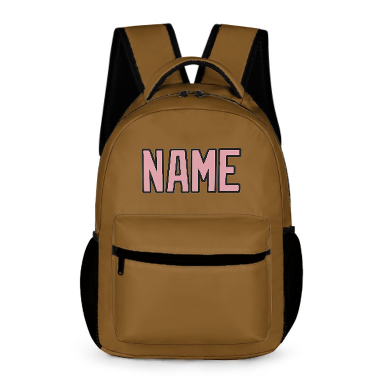 Maßgeschneidertes Khaki Rosa Kinderrucksack
