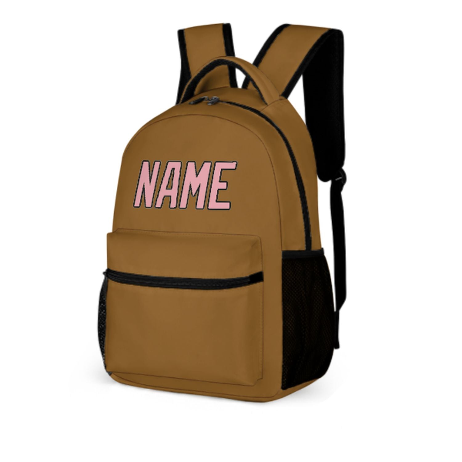 Maßgeschneidertes Khaki Rosa Kinderrucksack