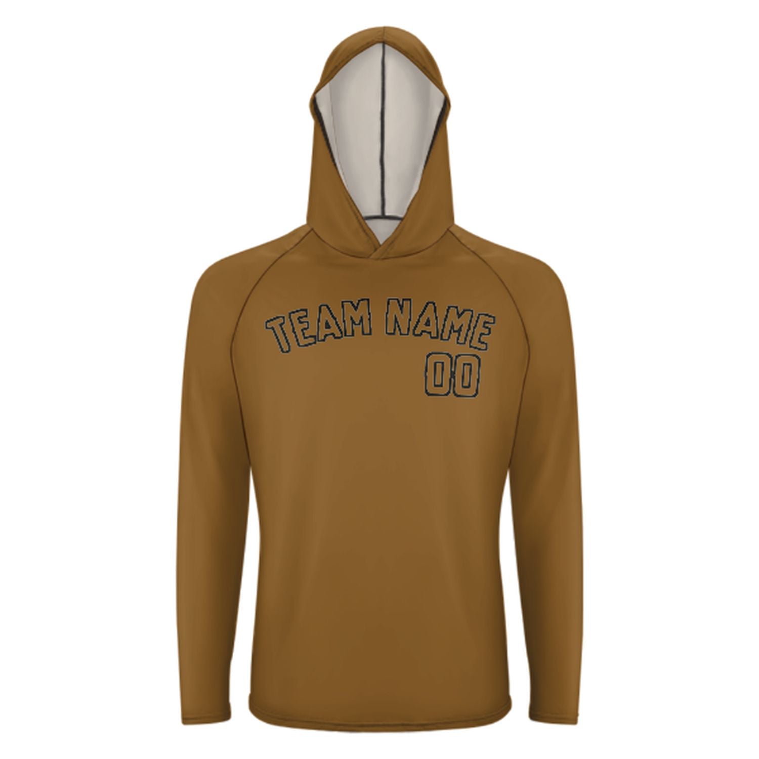 Maßgeschneidertes Khaki Khaki UV-Hoodie