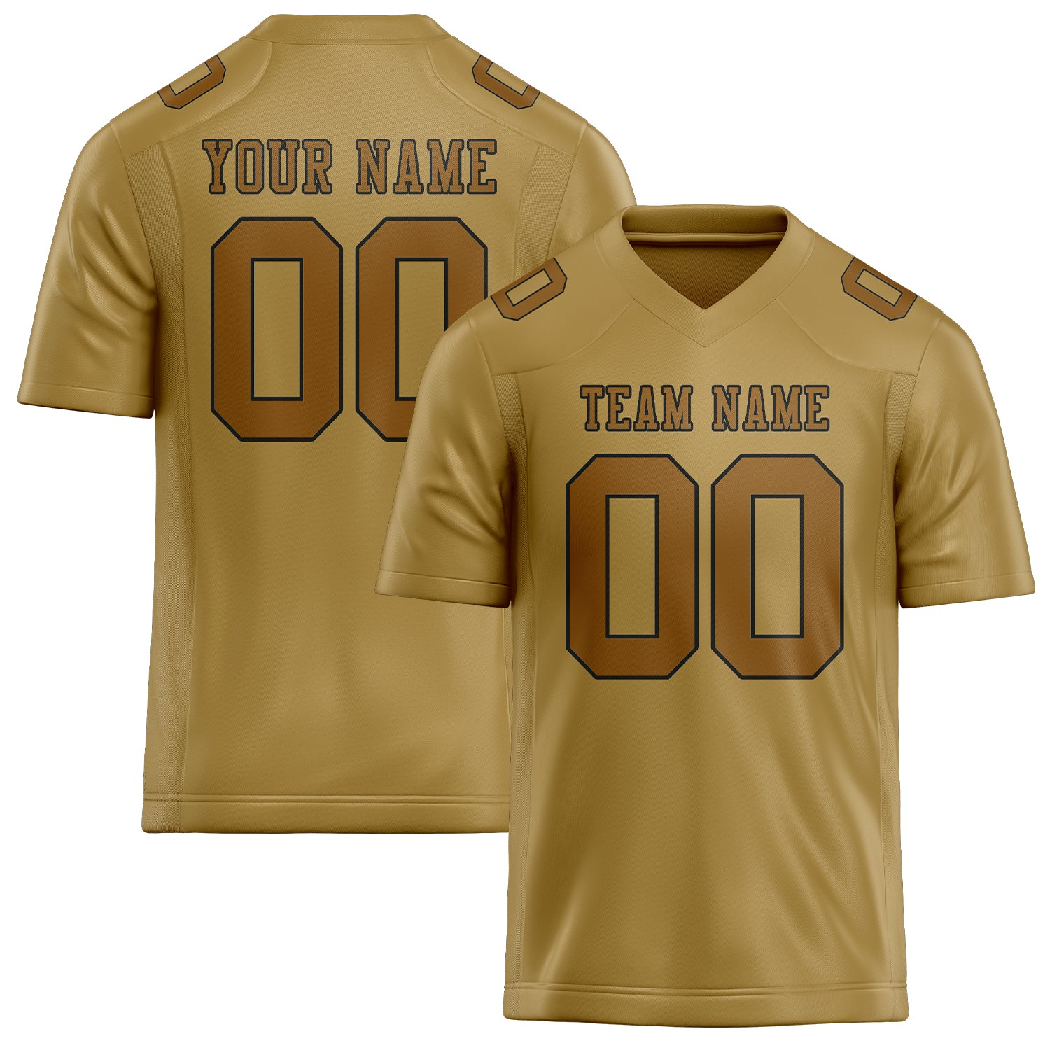 Maßgeschneidertes Professionelles Khaki Khaki Rugbytrikot