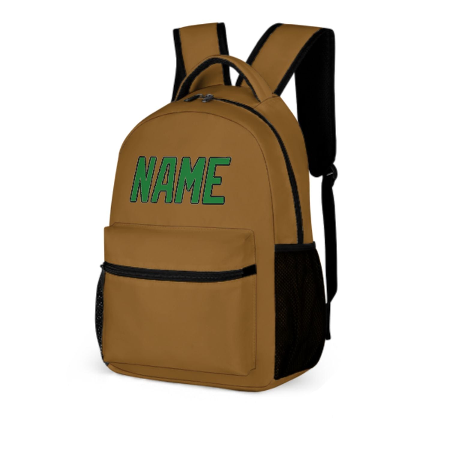 Maßgeschneidertes Khaki Smaragdgrün Kinderrucksack