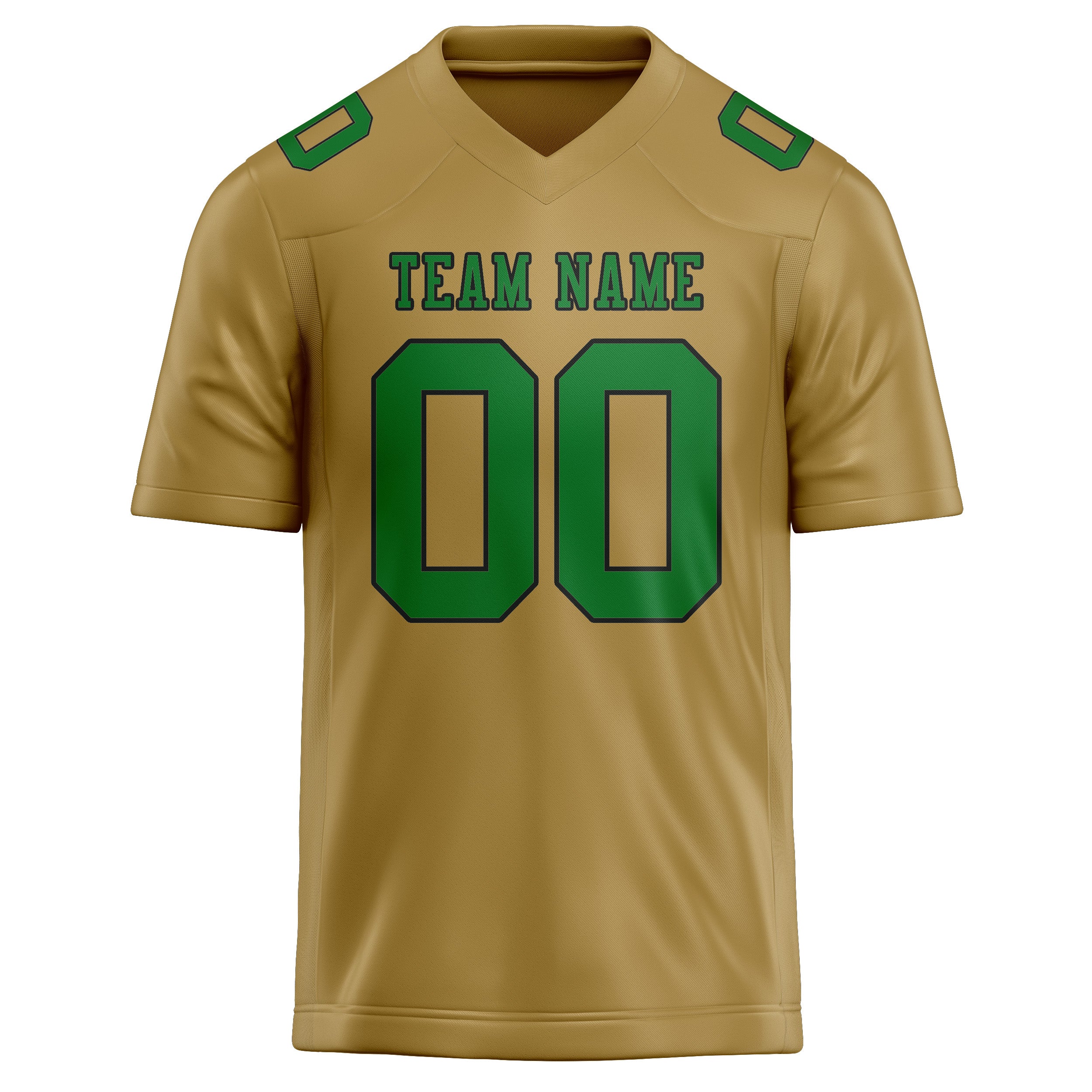Maßgeschneidertes Professionelles Khaki Smaragdgrün Rugbytrikot