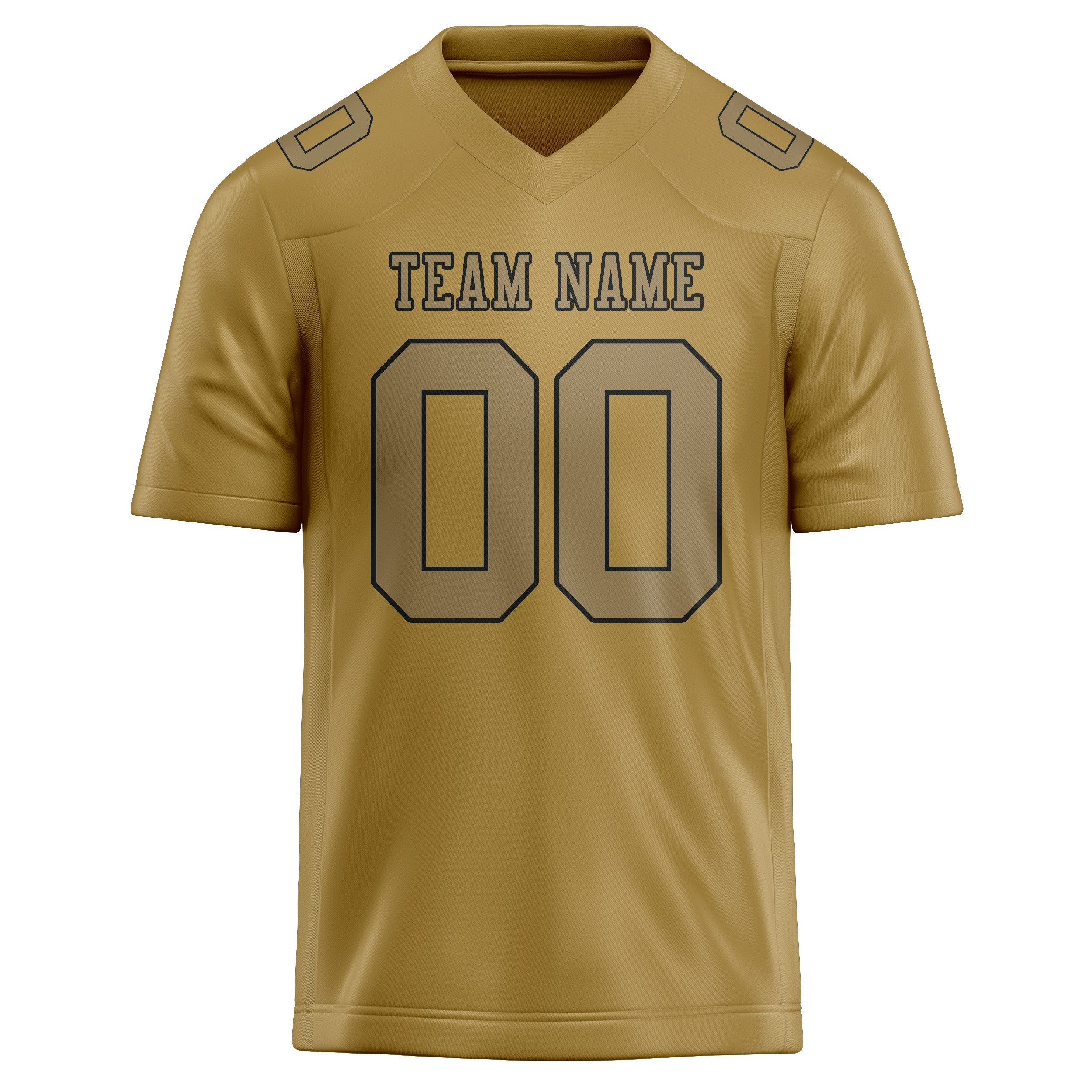 Maßgeschneidertes Professionelles Khaki Hellkhaki Rugbytrikot