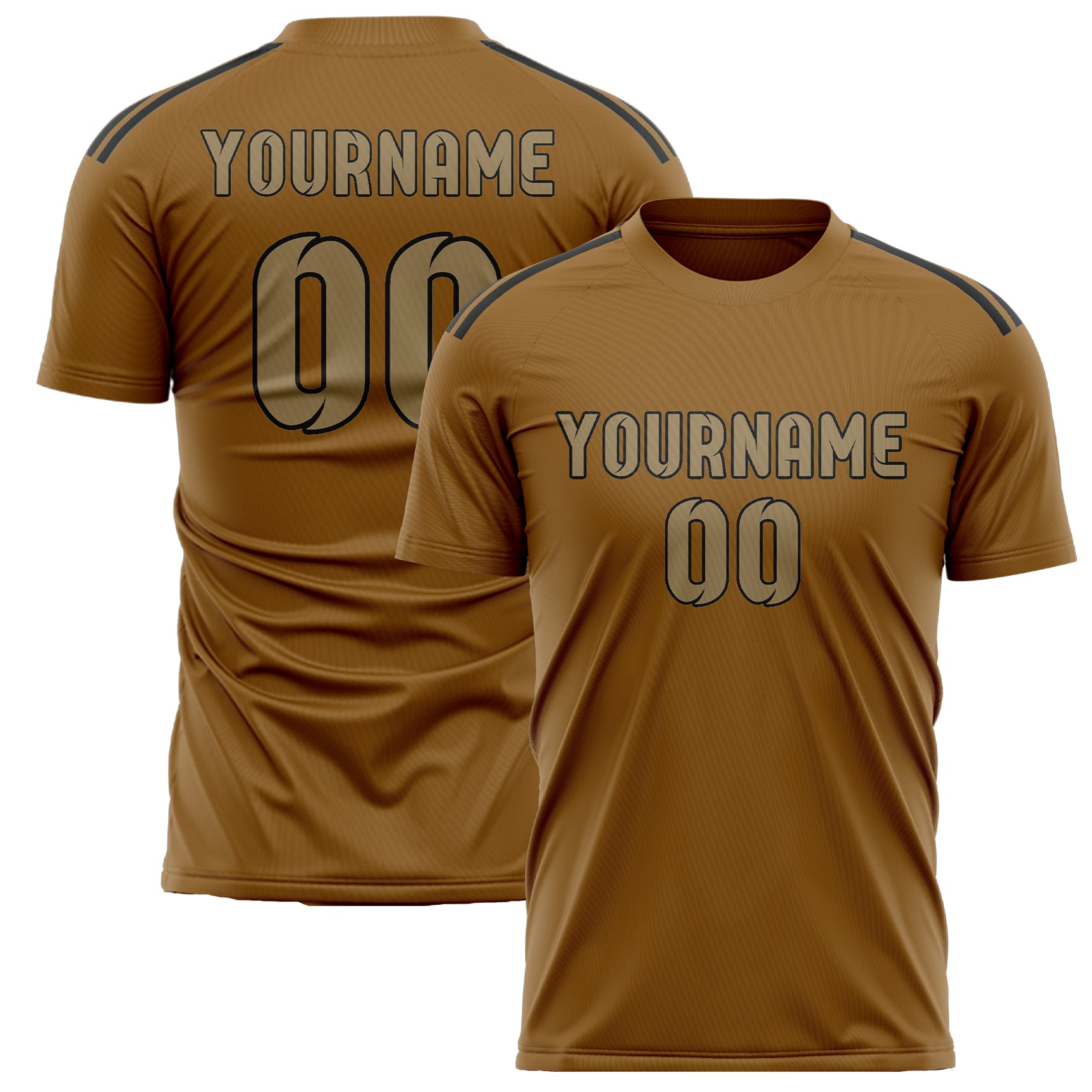 Benutzerdefiniertes Professionelles Khaki Hellkhaki Fußballtrikot